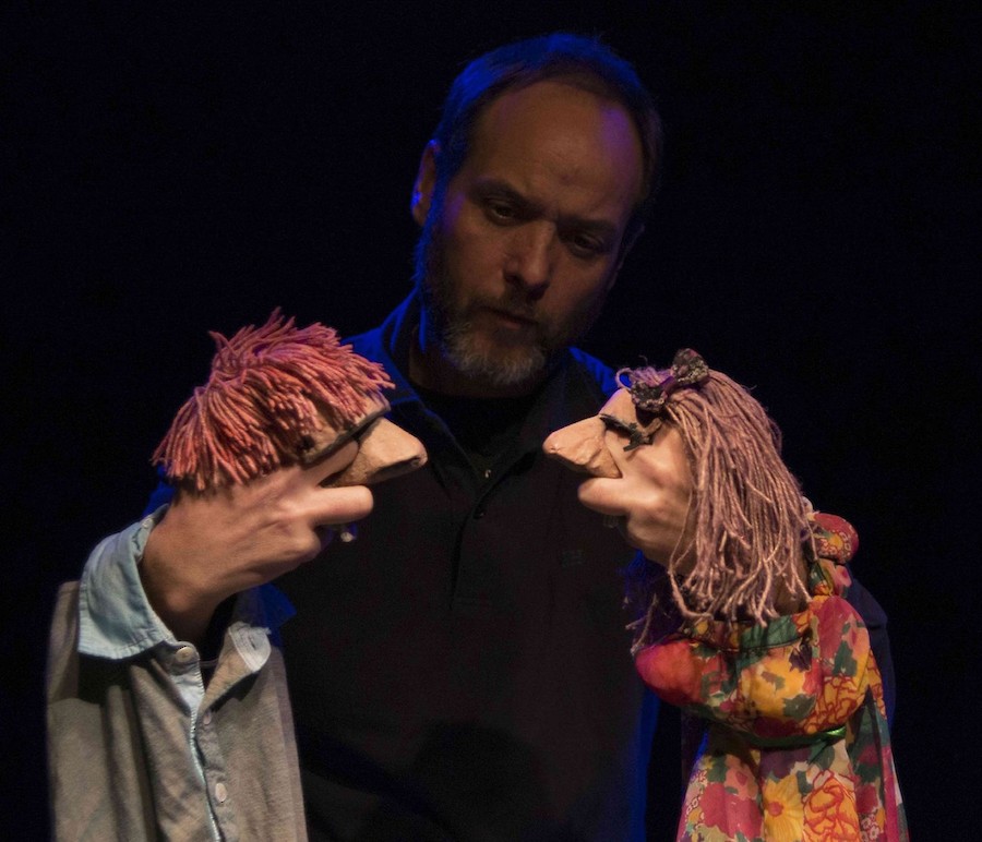 Spanish puppeteers at the 2019 Saguenay International Puppet Arts Festival